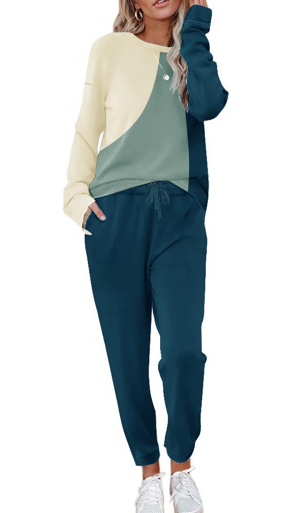  ETCYY NEW Lounge Sets for Women Sweatpants and Tops Sets Long Pant Loungewear Workout Athletic Tracksuits  
| ETCYY NEW