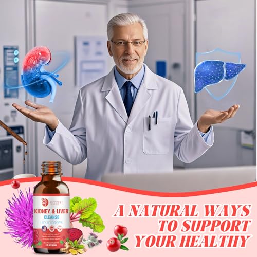 Kidney and Liver Cleanse Detox & Repair Drops for Natural Herbal Support
| Cranberry and Milk Thistle Kidney and Liver